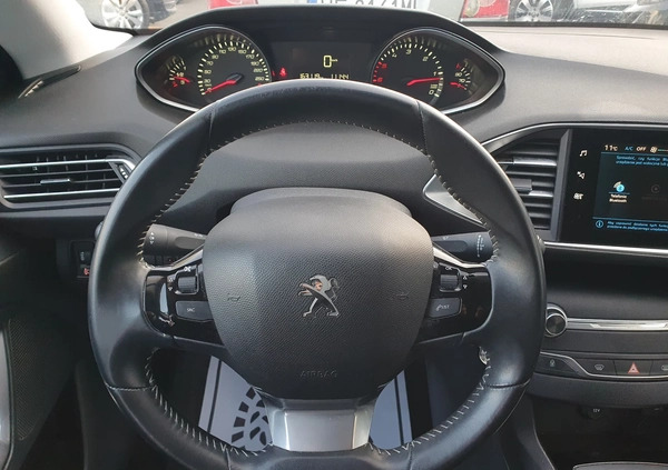 Peugeot 308 cena 39900 przebieg: 163119, rok produkcji 2019 z Warszawa małe 277